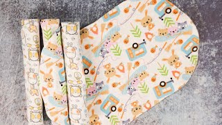 DIY Baby Burp Cloth Tutorial with a Free Sewing Pattern - Perfect Baby Gift!