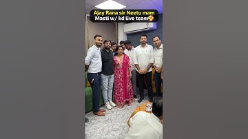 Ajay Rana sir Neetu mam Masti w/ kd live team 🥰 #shortvideo #mastitime #ssc #kdlive