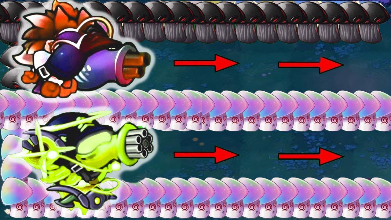 Doom Gatling vs Doom Peashooter x Hypno Doom Shroom vs Dr.Zomboss ...