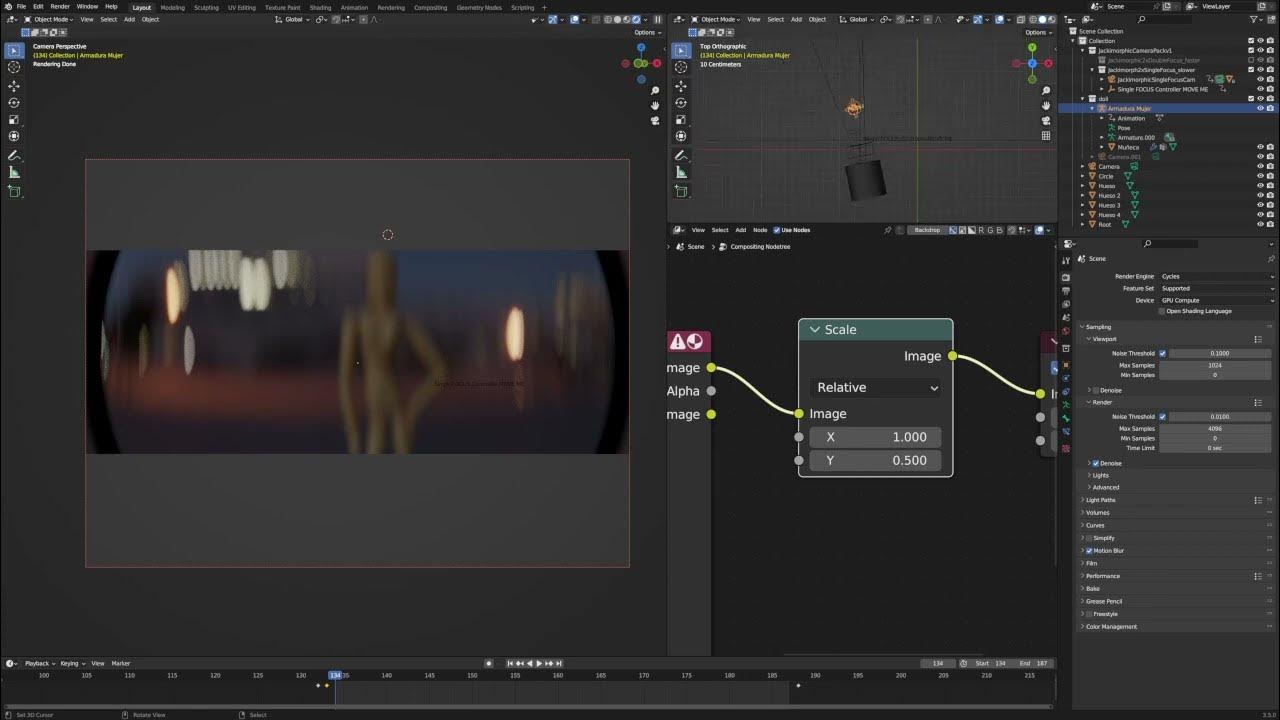 Blender 3.5 Anamorphic RealTime Desqueeze YouTube