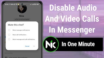 How To Disable Audio And Video Calls In Messenger 2024