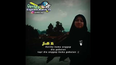 Sedih itu ketika kamu anggap gebetan tapi.. (Cinta hanya sekali🎶)| Story Wa kekinian sedih 30 detik