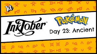 Just-in-time-for: Inktober 2019 - Day 23 - Ancient  -  (Sketchbook, Pokemon, Unown, Halloween Event)