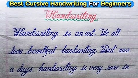 Modern Cursive Handwriting Practice | How to Write Cursive Handwriting