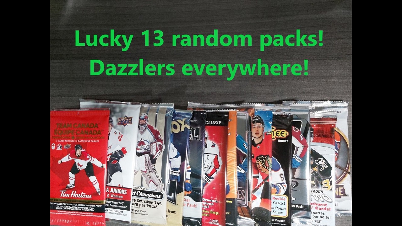 Lucky13 random packs!  Dazzlers everywhere!