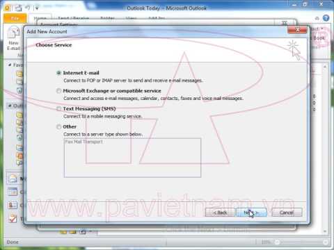 Hướng dẫn - Cấu hình Mail trên MS Outlook 2010 | P.A Việt Nam | Foci