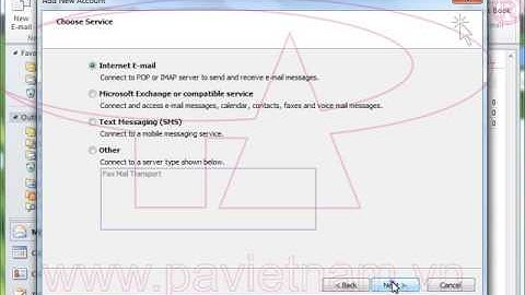 Hướng dẫn - Cấu hình Mail trên MS Outlook 2010 | P.A Việt Nam