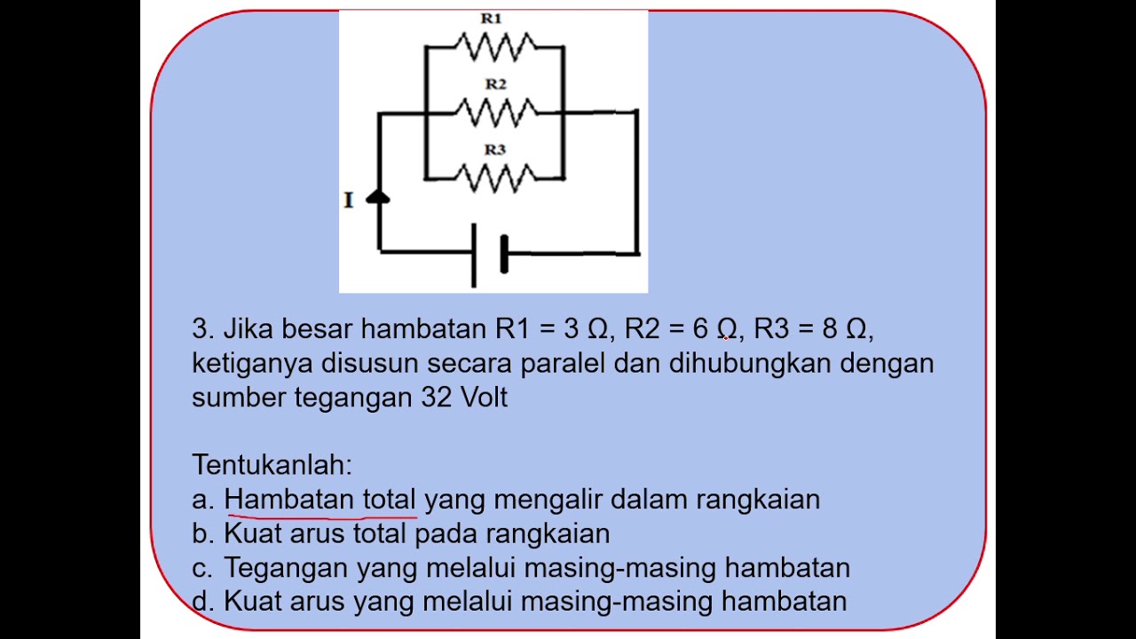 PowerPoint Slide Show Soal Susunan Hambatan dan Rangkaian  