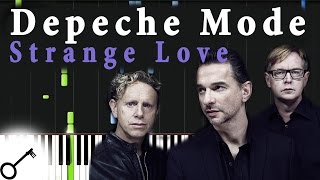 Depeche Mode - Strange Love [Piano Tutorial] Synthesia | passkeypiano chords