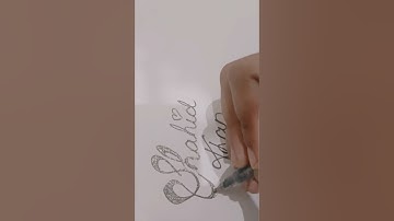 Shahid Khan Name Calligraphy ♥️😊 #shorts #viralshorts #shortsvideo