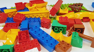 Satisfying building blocks Marble run race Wave track & Winding track assembling and playing