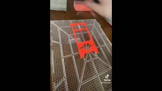 DIY pink guillotine Kandi Perler beads #perlerbeadart #beadartist #perlerbead