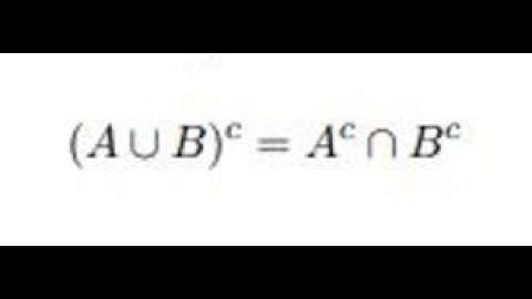 (A ∪ B)^c = A^c ∩ B^c | Proof by Double Inclusion - Math Proofs