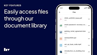 Easily access files through our document library