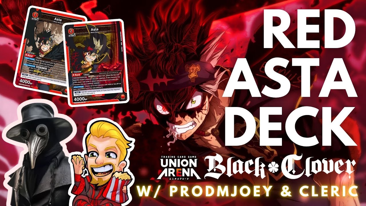 RED ASTA DECK From Black Clover Union Arena Trading Card Game