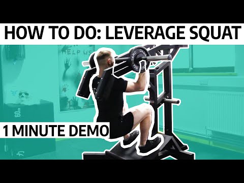 Leverage Squat |  QUICK DEMO  |  Form and technique | Bigger LEGS