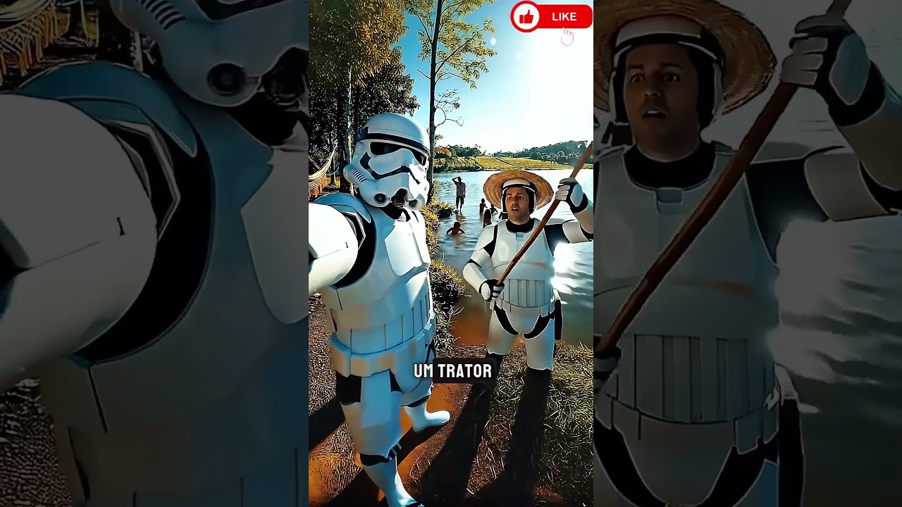 stormtrooper vlog aprendendo a pescar aqui no Mato Grosso 🤣🤣 #starwars #comedia