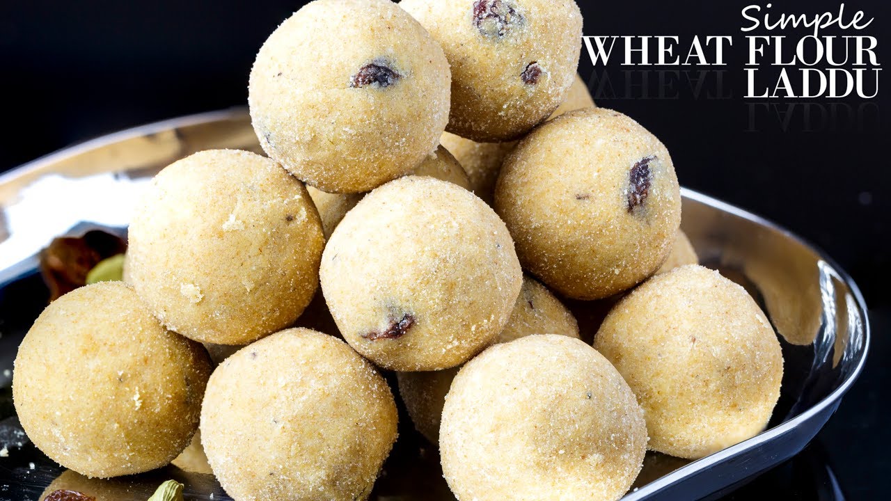 Wheat Flour Laddu TraditionalStyle Ladoo Recipe Simple Cooking
