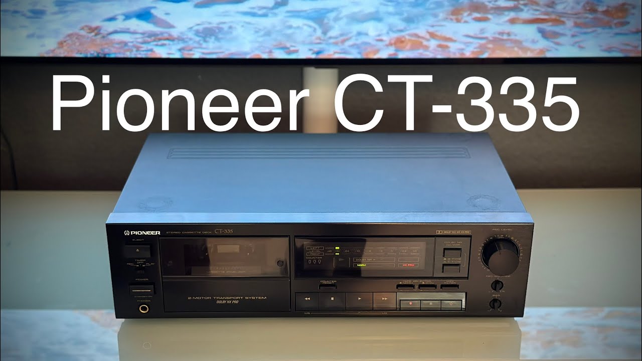 Pioneer CT-335 stereo cassette deck Test - YouTube