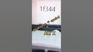 Mushroom 🍄🍄 symbol in ms word #video #viral #word#msoffice #shortcutkeys #computer #viral