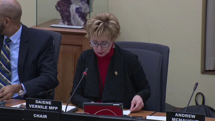 Cheryl Simpson speaks to the committee on Bill 132