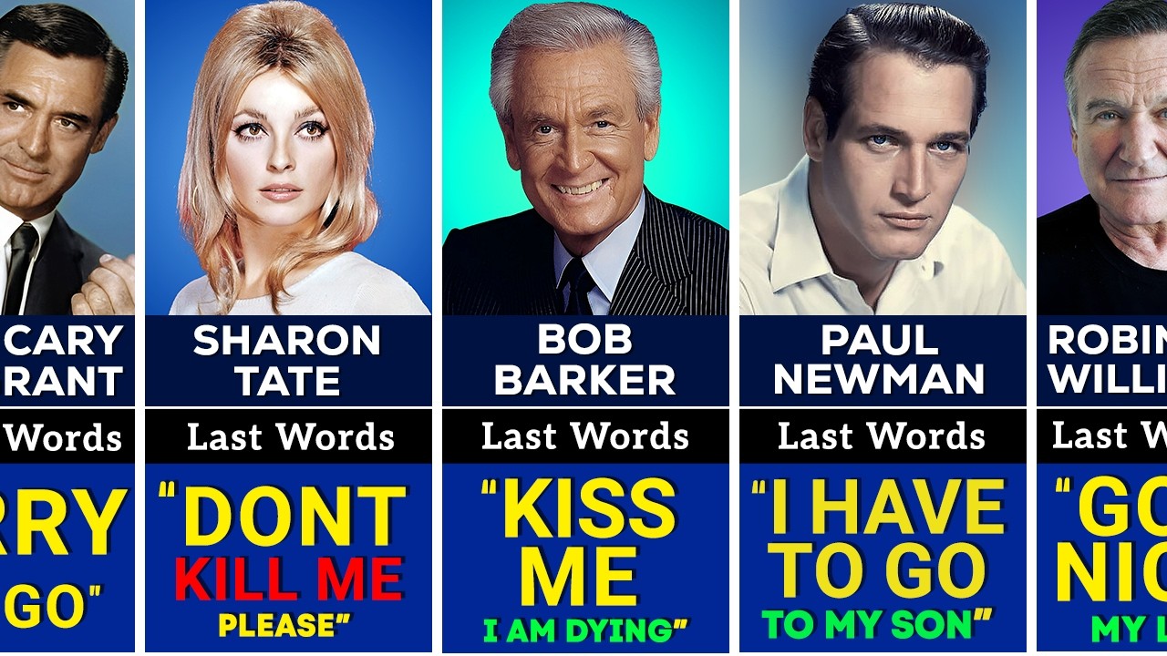  SHOCKING Last Words Of 100 Hollywood Actors Before Their Death