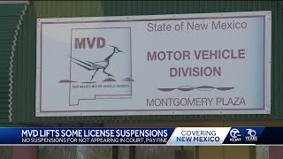 New Mexico lifts drivers license suspensions