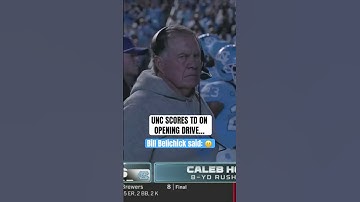 Bill Belichick’s face after UNC’s TD 😂