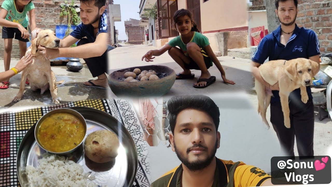 My first vlogs 😎|| Yashvi😍 ne bati banai || Sunday dal bati || or hira ki sat masti 😅😅😅 @firstvlogs