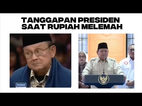 Tanggapan presiden saat rupiah melemah dengan dollar 😂 | Habibie Vs Prabowo 🤣🗿