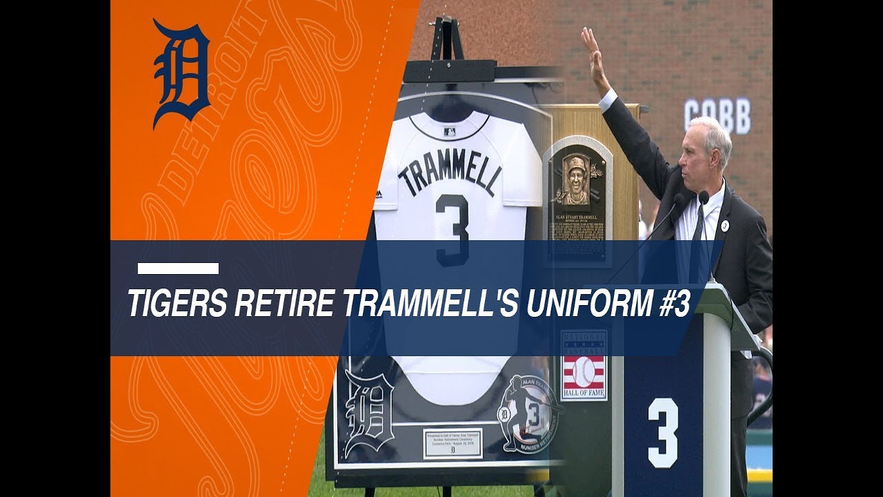 Tigers retire the number of newly inducted Hall of Famerr Alan Trammell 