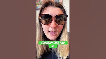 Thumbnail of Somebody once told me…