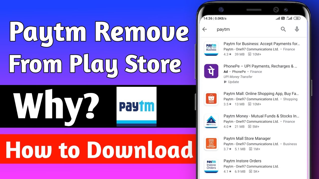 PAYTM REMOVE FROM PLAY STORE | WHY PAYTM REMOVE FROM PLAY STORE | NOW HOW TO DOWNLOAD