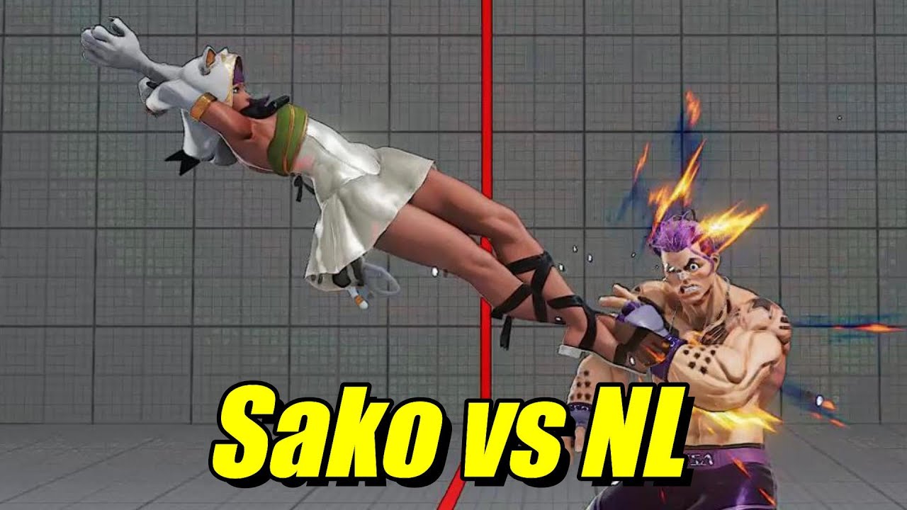Street Fighter V: Sako (Menat) VS NL (Luke)