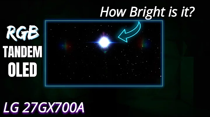 How Bright is the LG 27GX700A RGB TANDEM OLED Gaming Monitor?