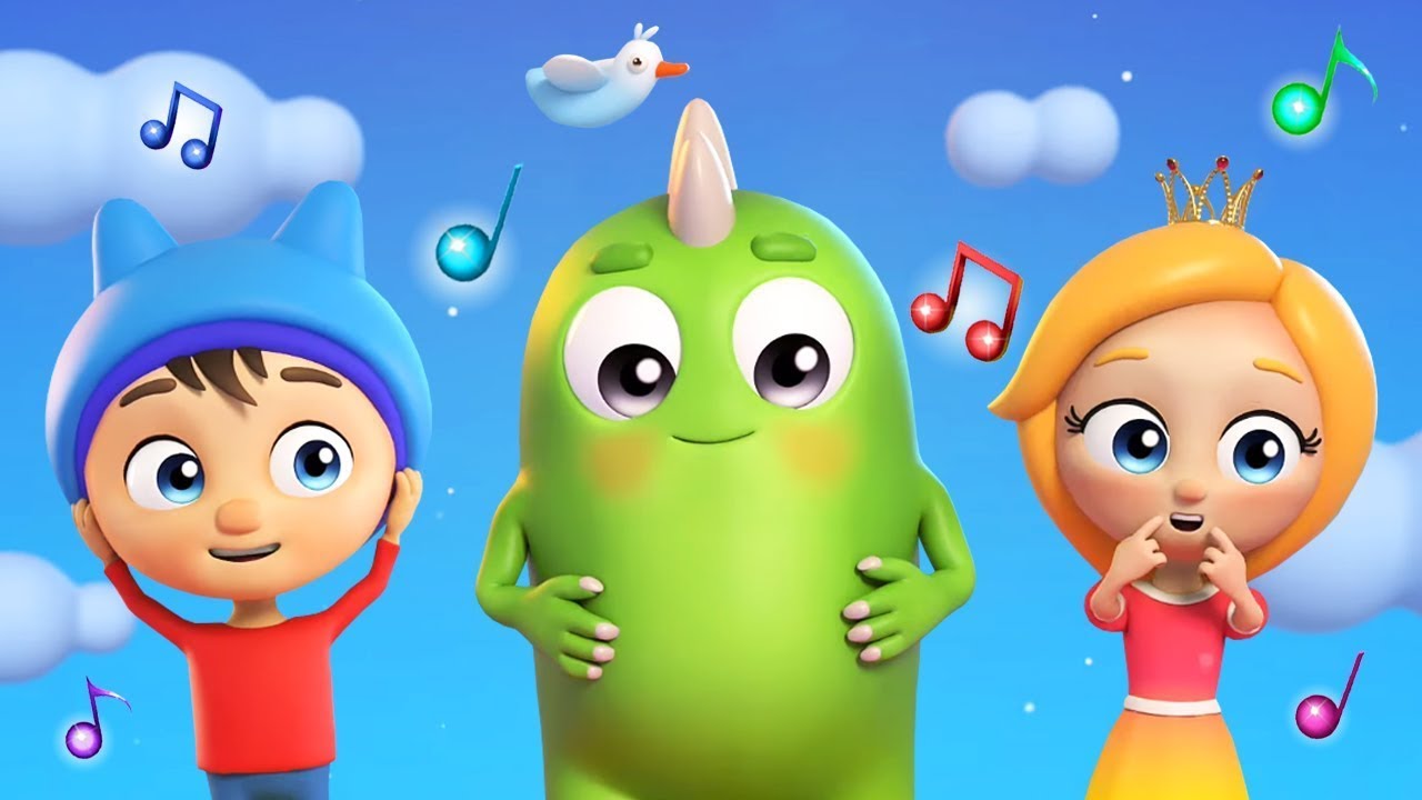 Песенки для детей Сина и Ло. Учим части тела. Музыкальные мультики для ...