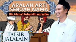 Gus baha 2024 Apalah arti sebuah nama ?