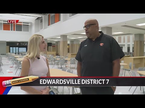 Edwardsville High School Principal showcases new commons area