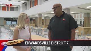 Edwardsville High School Principal showcases new commons area