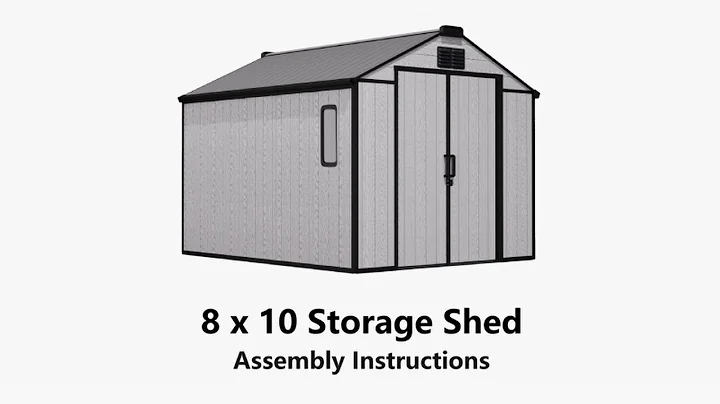 8 x 10 FT Resin Outdoor Storage Shed Installation Guide