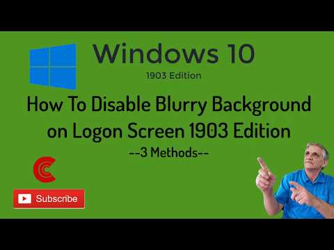 Disable Blurry Background / Transparency on Windows 10 Logon Screen hqdefault