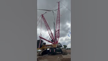 How to install wind turbine #renewableenergy #turbine #crane #shorts