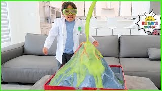 Ryan learns Easy DIY Science Experiment for Kids with how to make a homemade Volcano screenshot 5