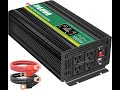 JIGUUN 1500 watt 12 Volt to 120 Volt Inverter Review - Pros & Cons - 1500 Watt Pure Sine Wave Power