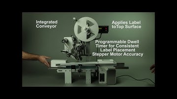 Tach-It #YMAL-110 Table Top Conveyor Wipe On Label Dispenser Applicator Machine