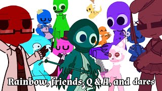 Rainbow friends Q\&N and dares ll pt2 ll rainbow friends ll Gacha ll