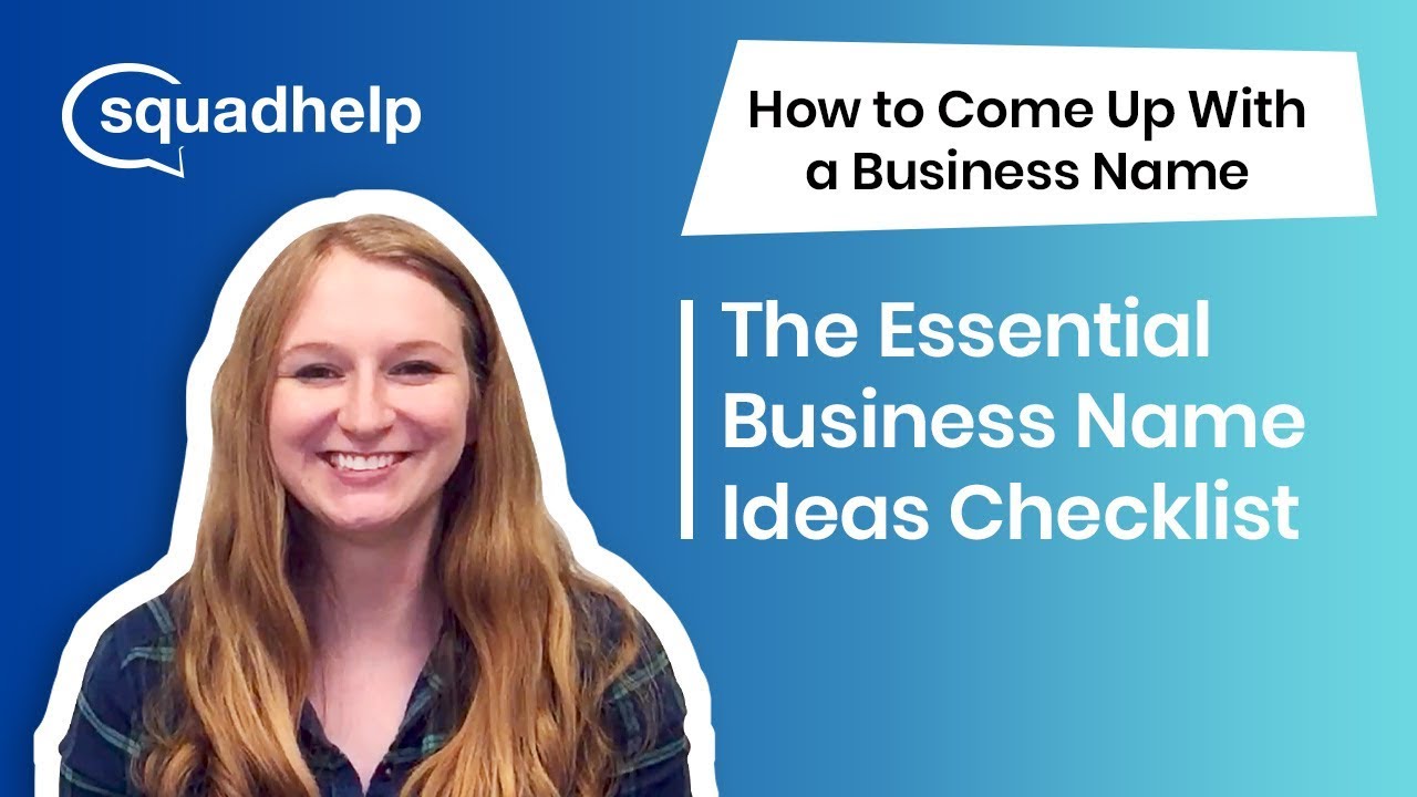 The Essential Business Name Ideas Checklist YouTube
