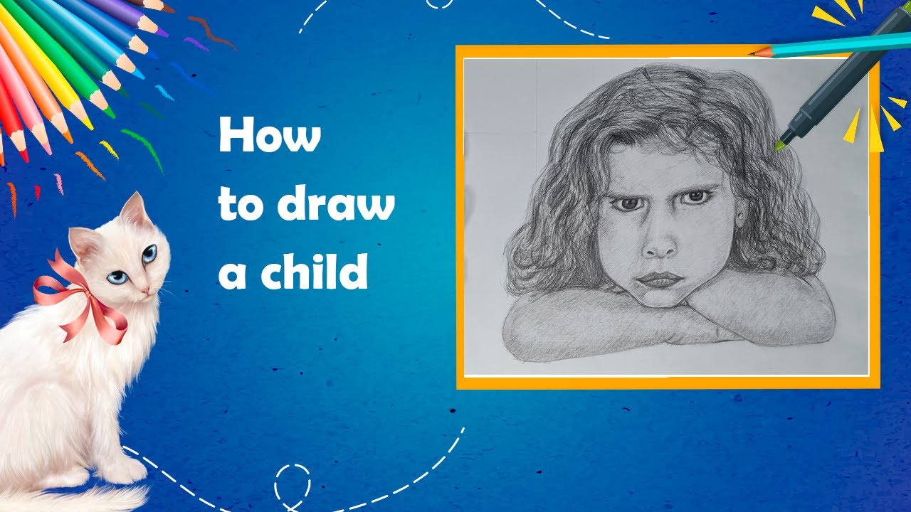 How to draw a child - YouTube