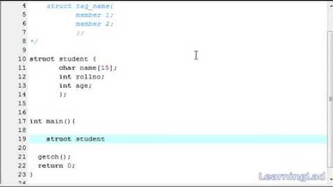 49   Structures in C Programming Language Video Tutorial