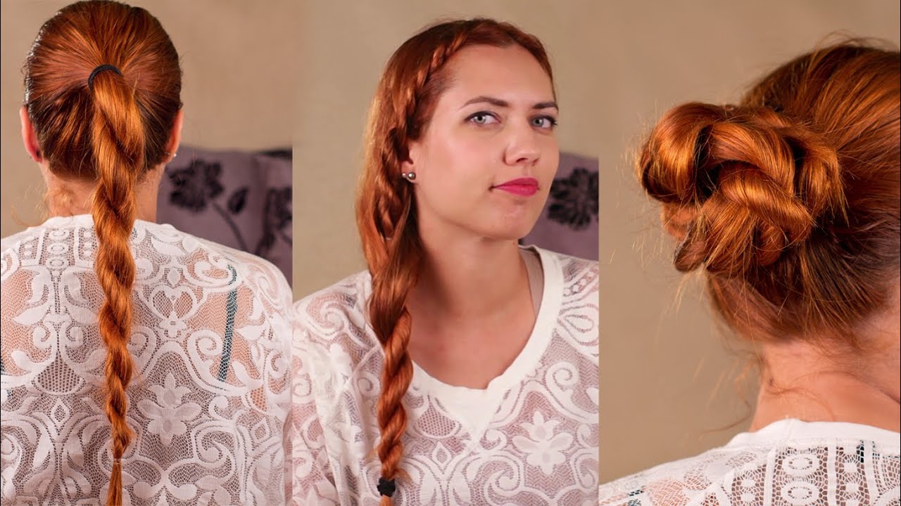 3 účesy ze zakrouceného copu! / Twist Braid hairstyles
